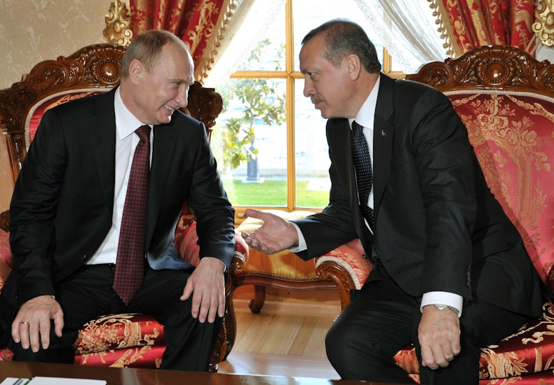 Vladimir Putin și Recep Erdogan