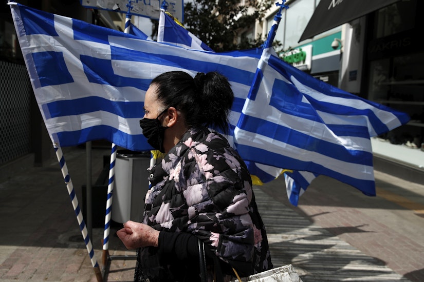 Femeie - Steag Grecia