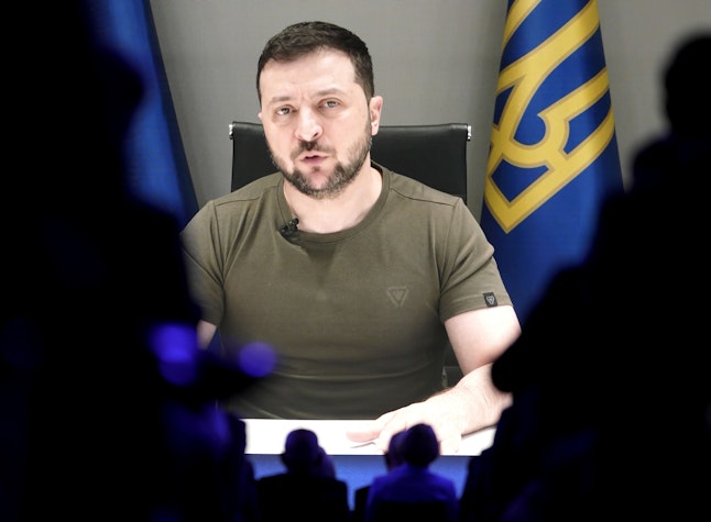 Volodimir Zelenski pe ecran