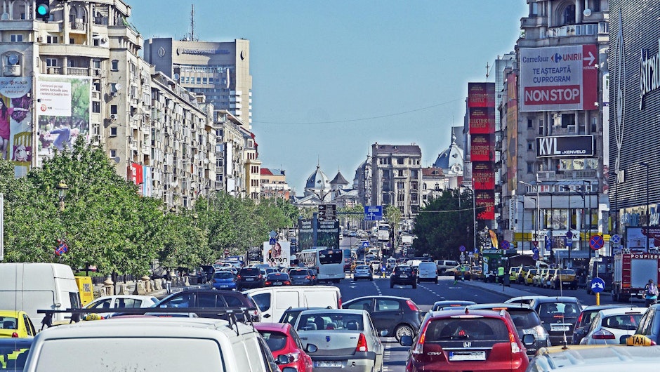 Mașini, trafic București 