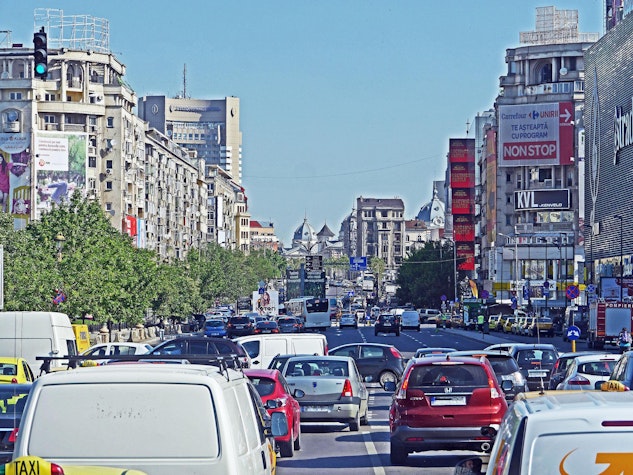 Mașini, trafic București 