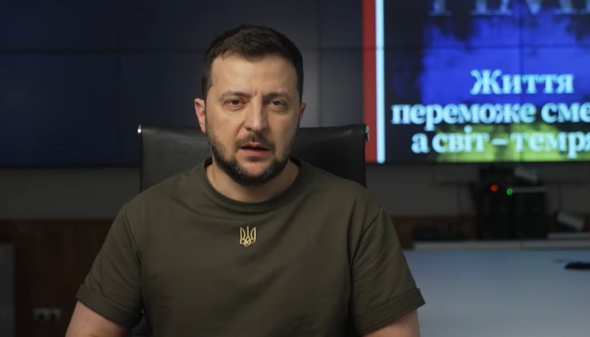 Liderul de la Kiev a cerut într-o intervenție video mai mult ajutor extern