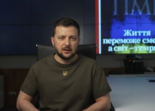 Liderul de la Kiev a cerut într-o intervenție video mai mult ajutor extern