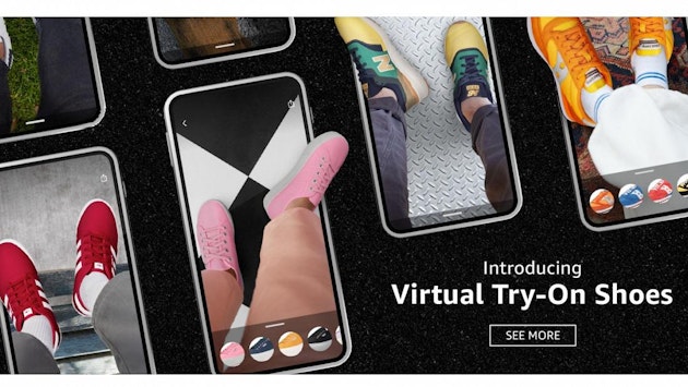 Amazon, aplicație probat pantofi