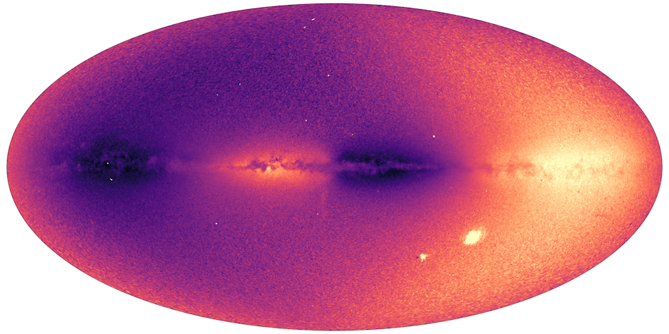 Rotația obiectelor pe o mare parte din discul Căii Lactee
