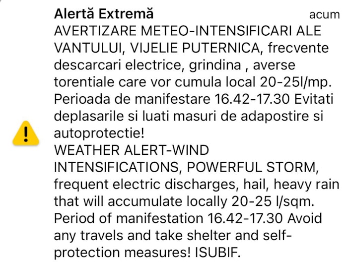 Avertizare RO-RO-ALERT
