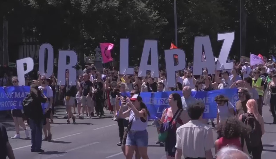 Proteste anti-NATO la Madrid