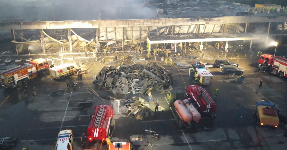 Mall Ucraina bombardat