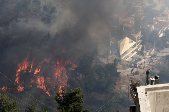 Incendii vegetație Grecia 