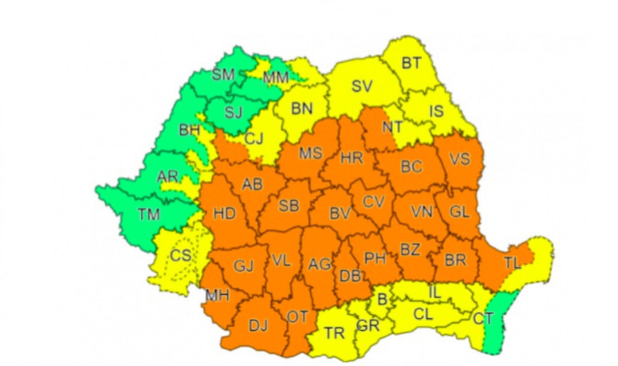 Hartă furtuni 