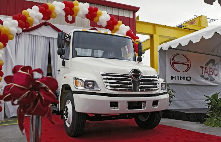 Un model de camion Hino vândut pe piața din SUA
