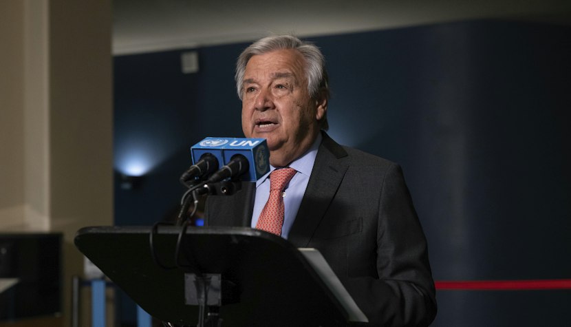 Secretarul general al ONU, Antonio Guterres. Antonio Guterres