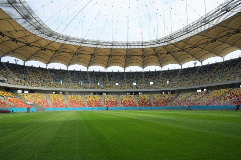 Arena Națională, imagine de la nivelul gazonului