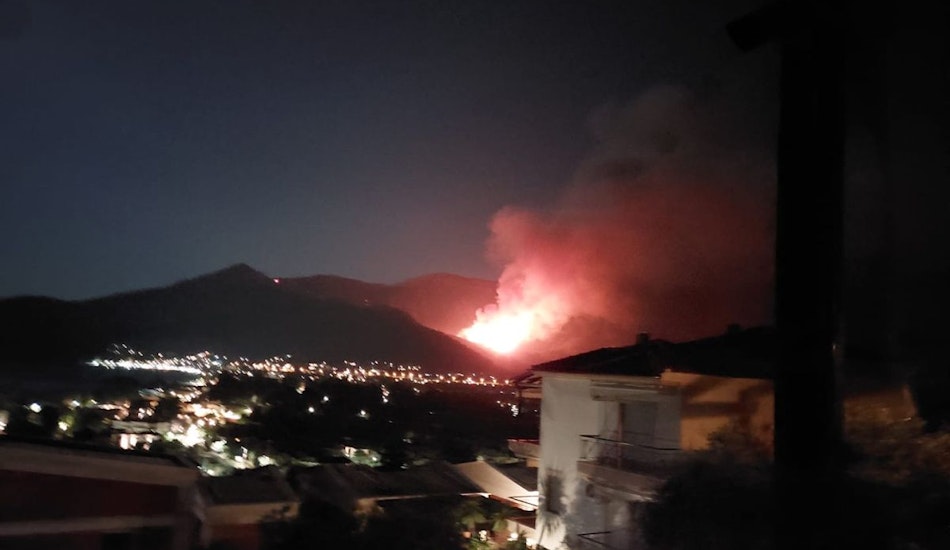 Potamia Thassos, incendiu Grecia