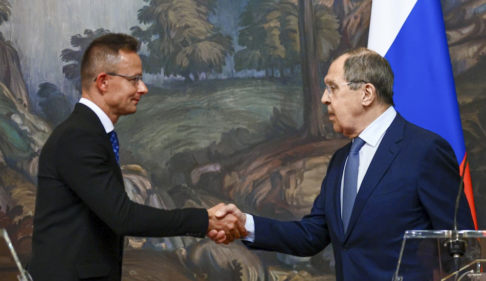 Peter Szijjarto și Serghei Lavrov la Moscova