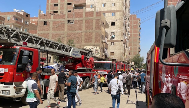 Incendiu puternic într-o biserică din Cairo
