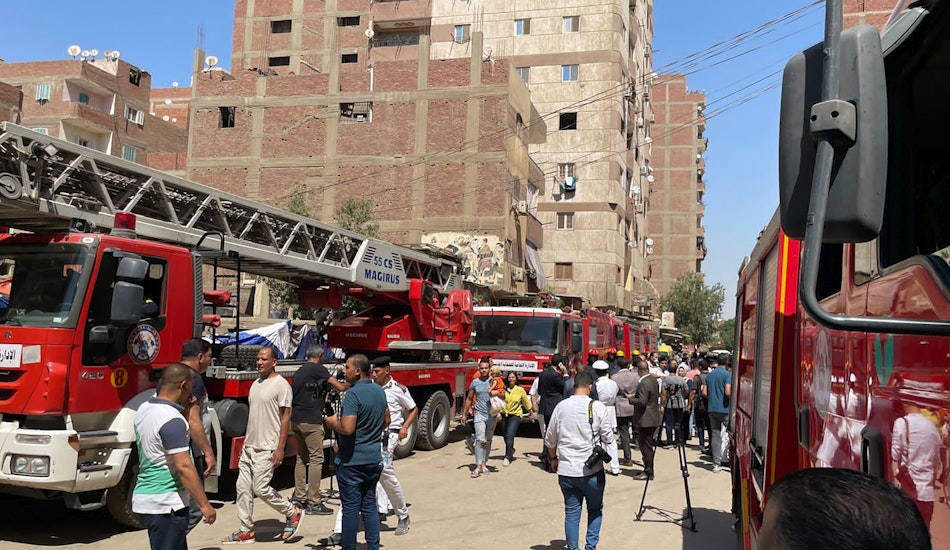 Incendiu puternic într-o biserică din Cairo