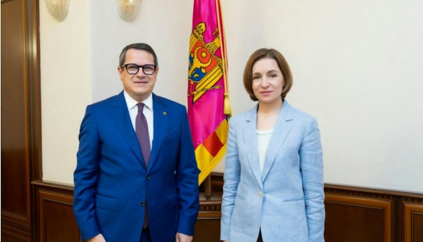 Maia Sandu și Eduard Hellvig