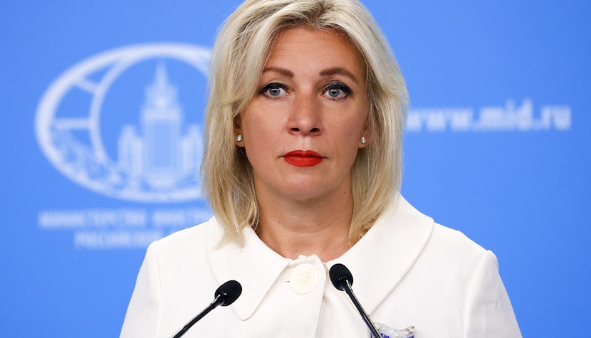 Purtătorul de cuvânt al Ministerului rus de Extrene, Maria Zaharova. Maria Zaharova