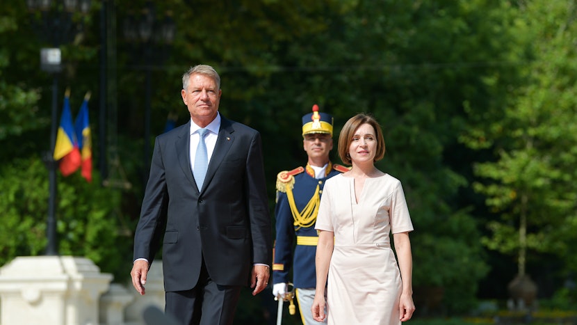 Klaus Iohannis și Maia Sandu