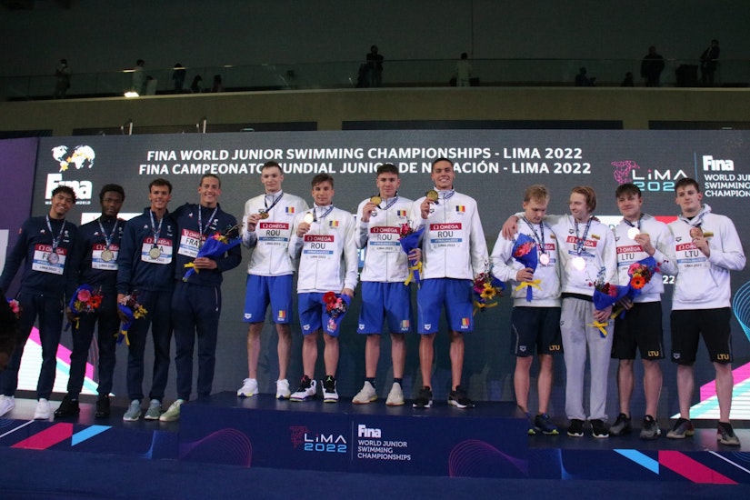 România, campioană mondială la înot în proba de ștafetă, la juniori