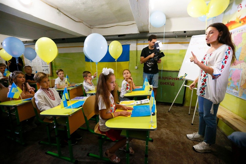 elevi școală Ucraina