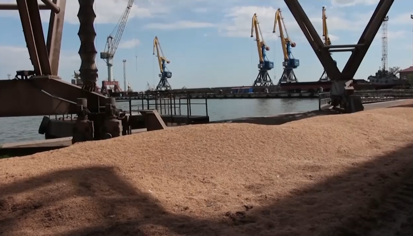 Cereale ucrainene, încărcate într-un port cereale