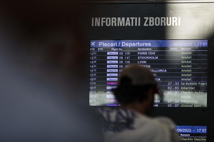 aeroport zboruri panou