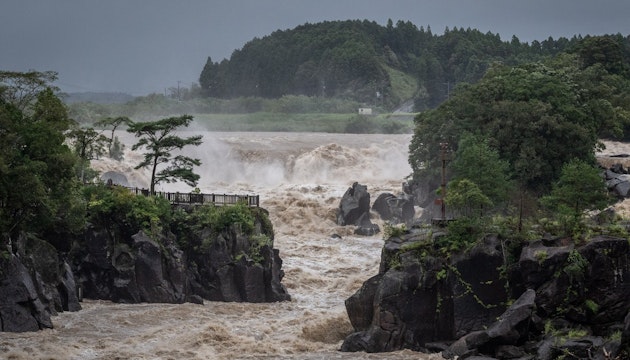Taifun în Japonia