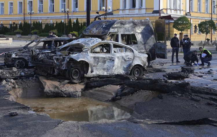 Atac cu rachete in Kiev.