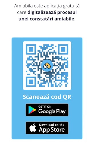 Codul QR pentru a descărca aplicația „Amiabila” amiabila online