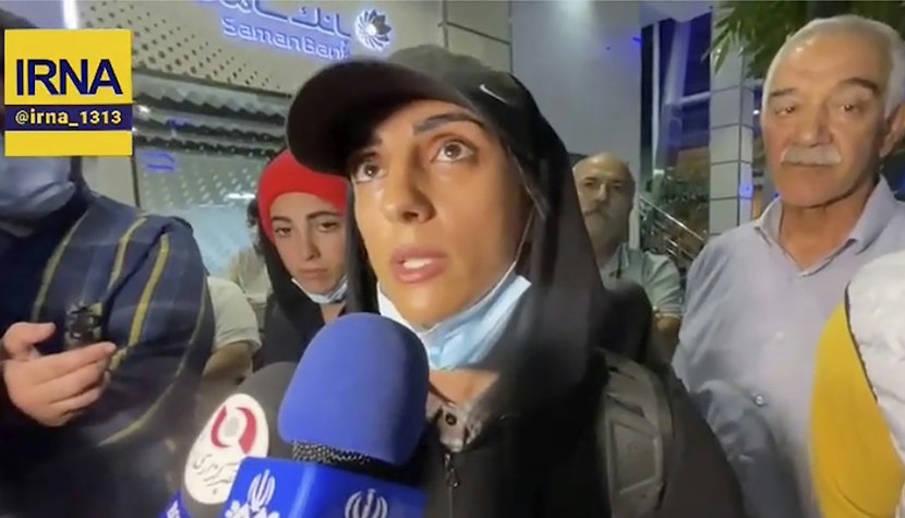 După aterizare, Rekabi a acordat un interviu televiziunii de stat iraniene în care a spus că nepurtarea hijabului a fost un act „neintenționat” din partea ei Elnaz Rekabi, Iran, hijab