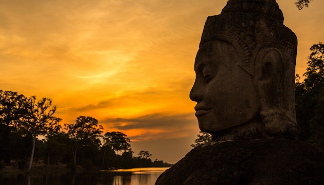 Buddha, Angkor Thom, Cambodgia