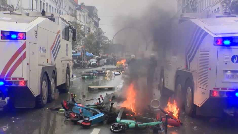 protest belgia