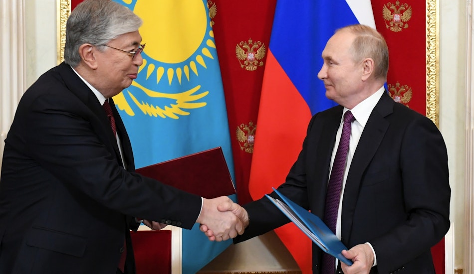 Preşedinţii rus şi kazah
