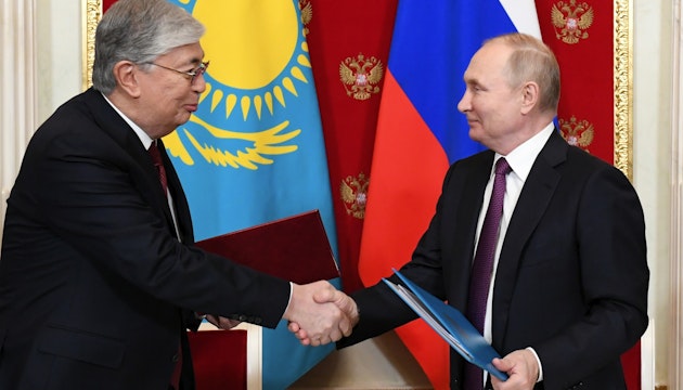 Preşedinţii rus şi kazah