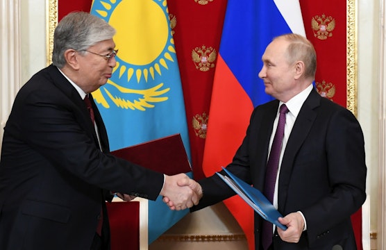 Preşedinţii rus şi kazah