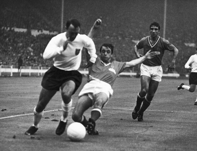 Anglia și Franța, pe stadionul Wembley, la Cupa Mondială din 1966