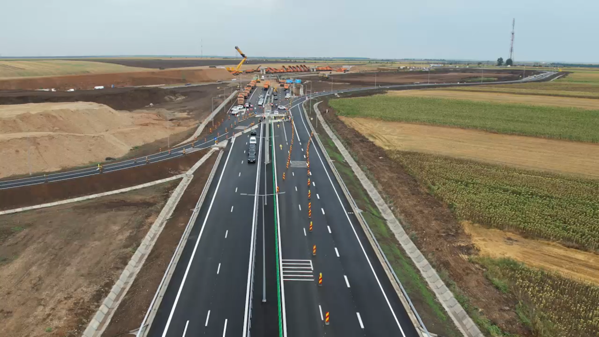 Lucrările la autostrada Sibiu-Pitești au avansat cu 17%