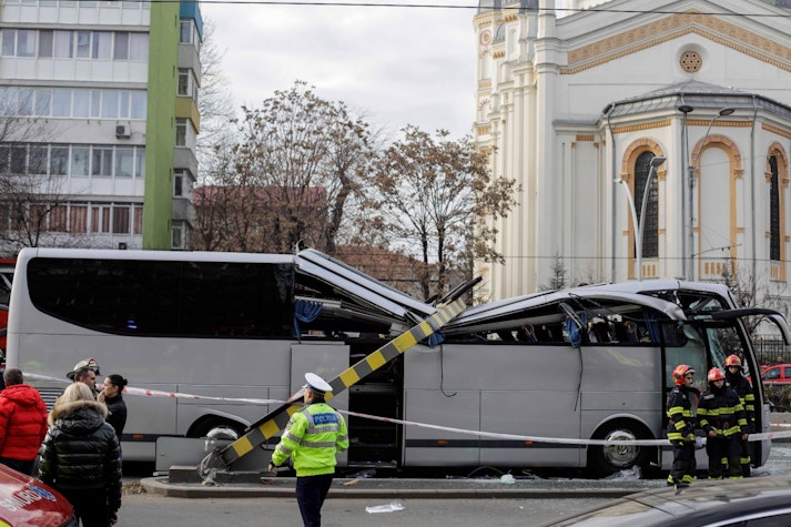 Accident grav la Pasajul Unirii.