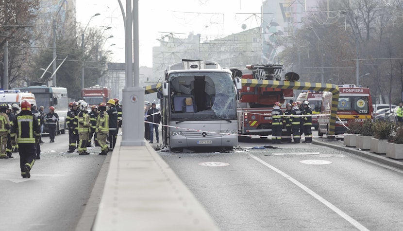 Ce spun experții despre accidentul cu autocar de la Pasajul Unirii accident pasaj