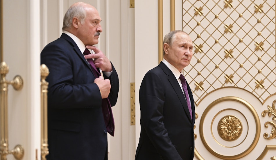 Aleksandr Lukaşenko și Vladimir Putin