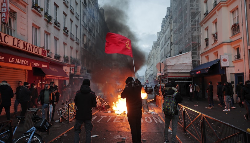 Protestatari kurzi, pe străzile din Paris