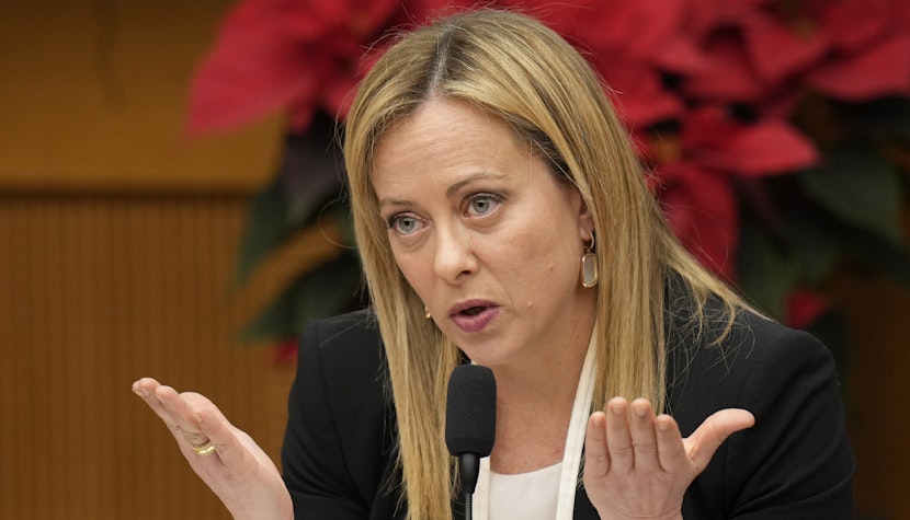 Premierul italian Giorgia Meloni