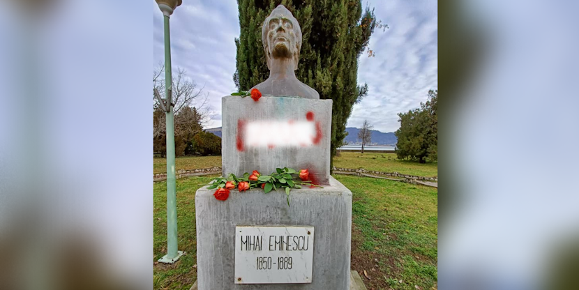eminescu-bust-vandalizat-orsova.