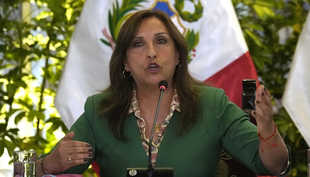 Dina Boluarte, președinta Peru