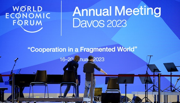 Pregătiri pentru deschiderea Forumului Economic Mondial de la Davos