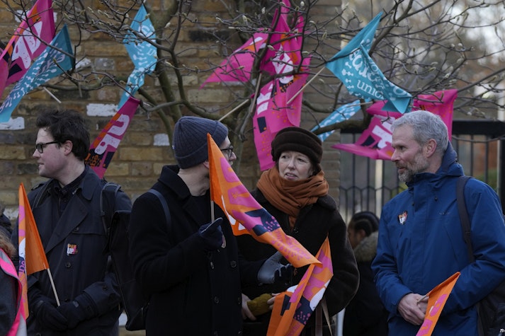 Grup de profesori protestatari din Marea Britanie