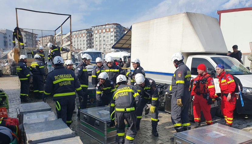 O echipă de sprijin din România a ajuns deja în Turcia