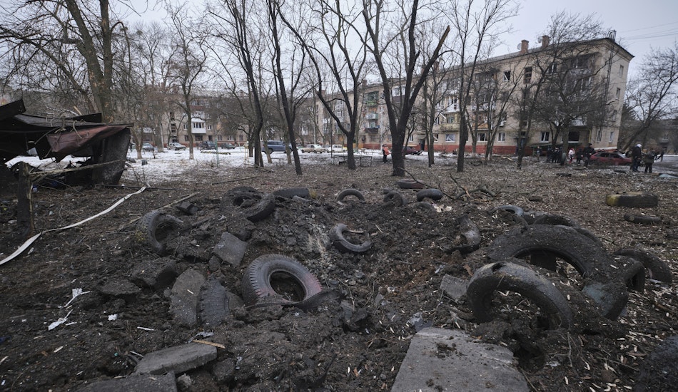 Bombardament lângă Kramatorsk